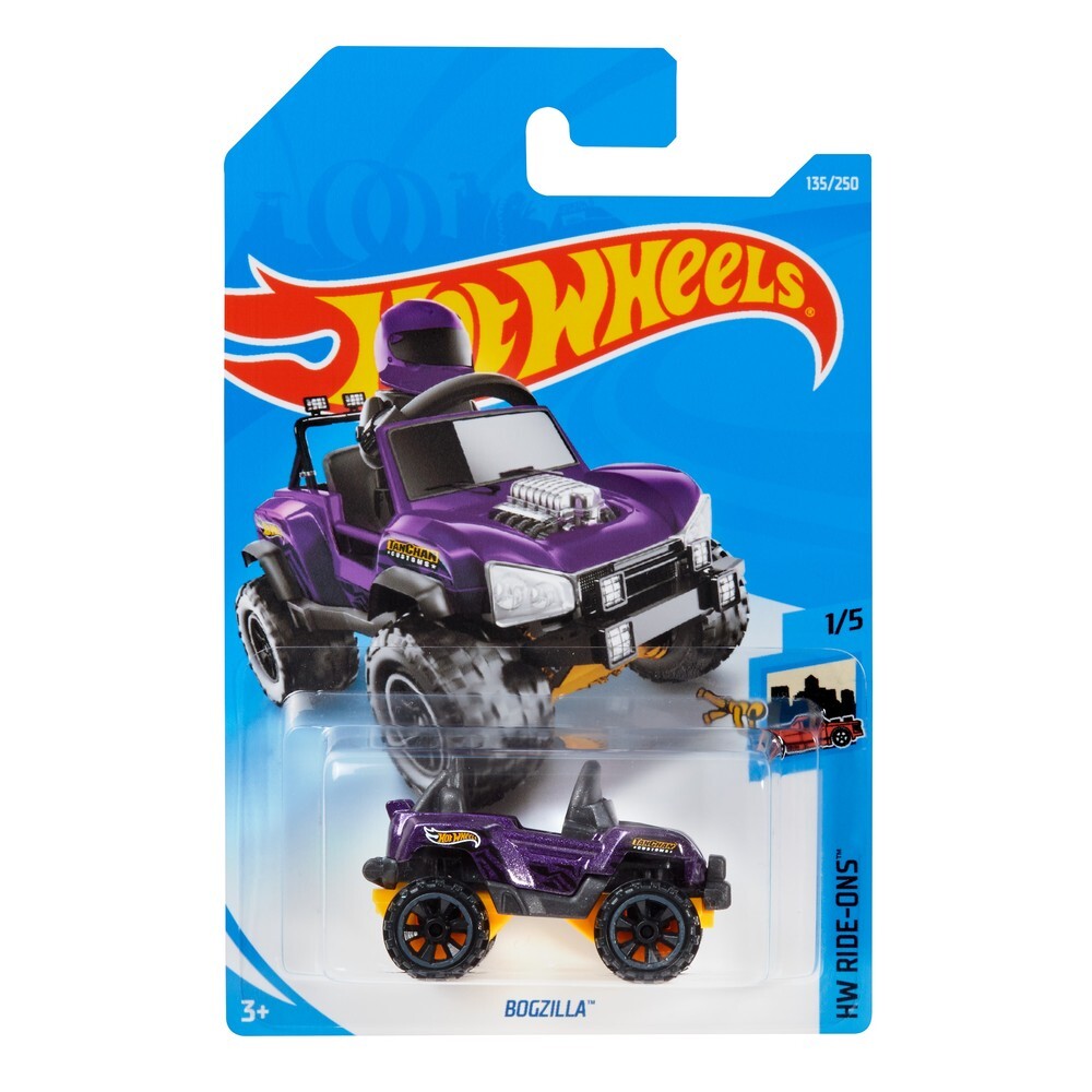 

Машинка Hot Wheels коллекционная BOGZILLA фиолетовый/черный FYC87, FYC87