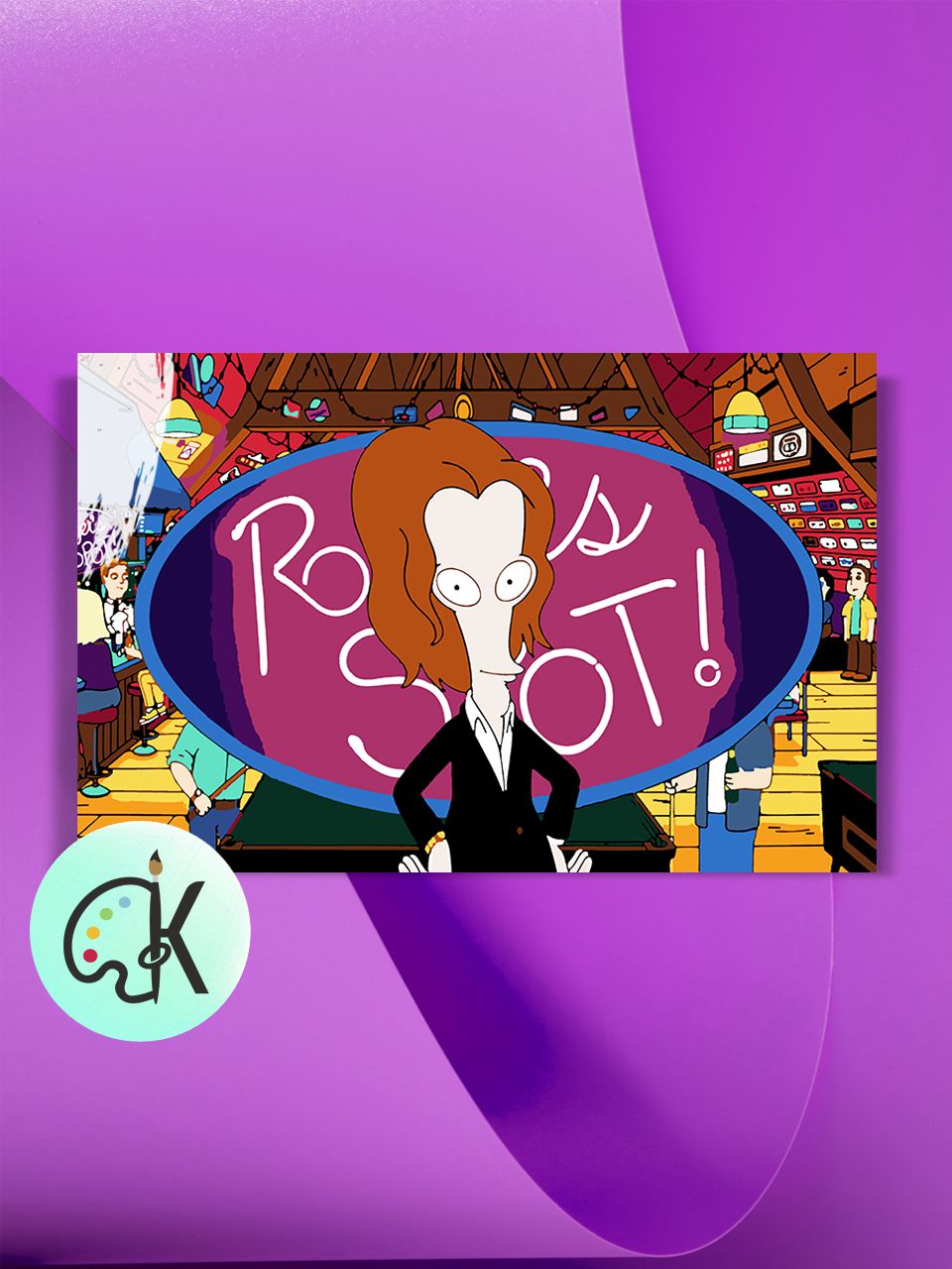 

Картина по номерам на холсте Культура Цвета American Dad - Роджер в баре, 40 х 60 см, American Dad - Роджер в баре