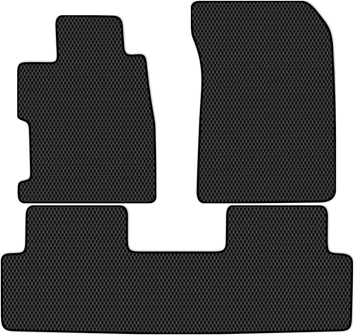 

Коврики ЭВА в салон для Honda Civic 9 (FB) 2012 - 2015, 3 шт. черный, 2318-W3N-H