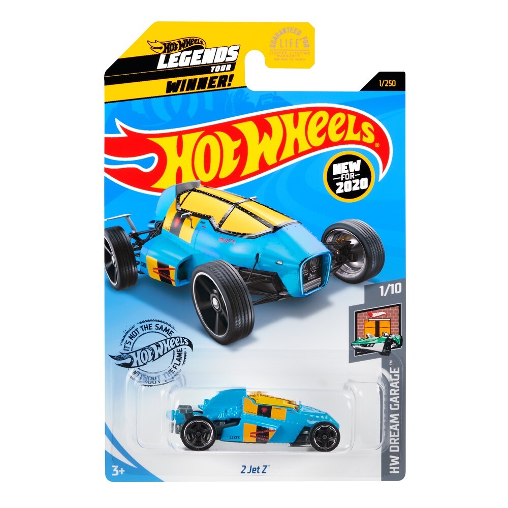 

Машинка Hot Wheels коллекционная 2 Jet Z синий/желтый GHD99, GHD99