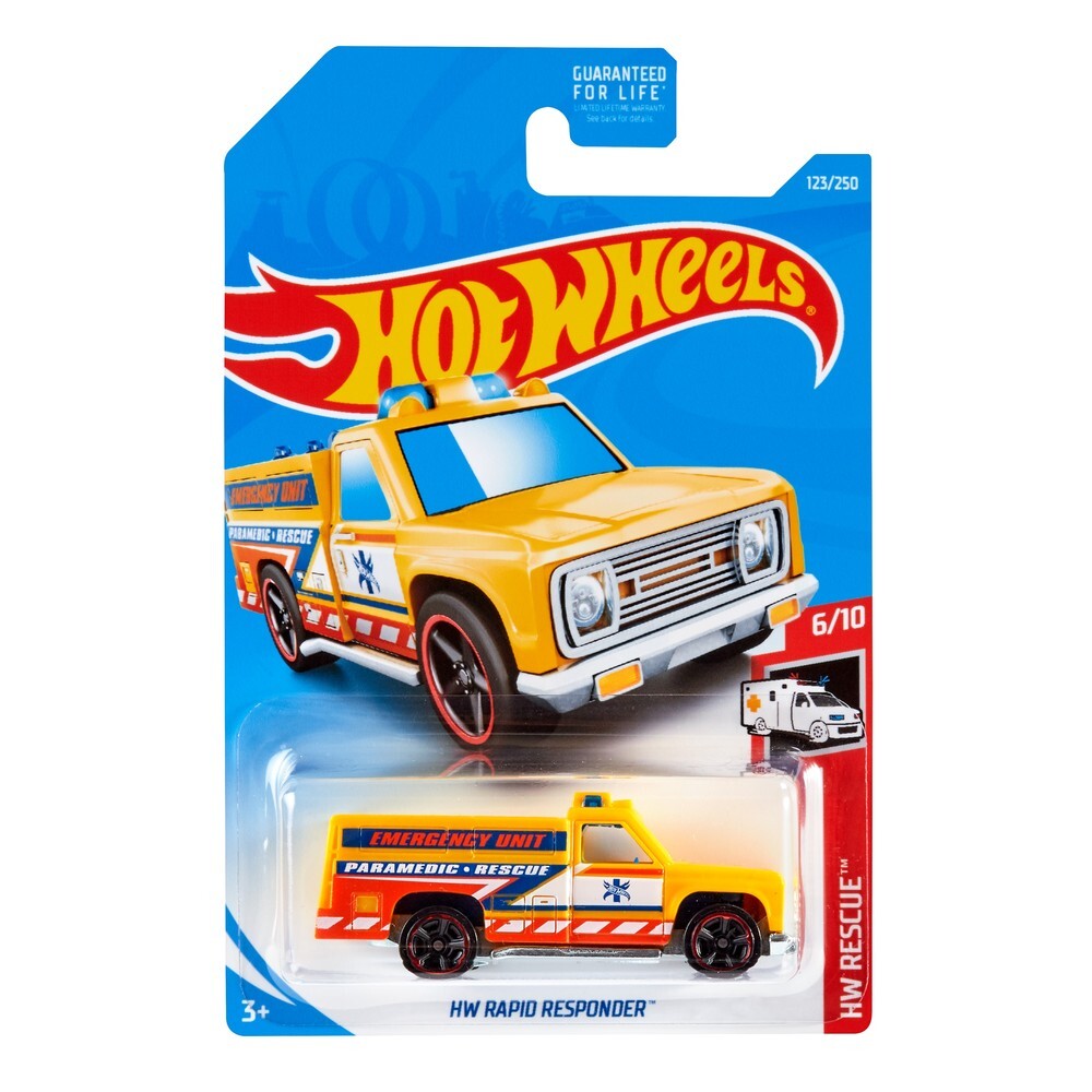 

Машинка Hot Wheels коллекционная HW RAPID RESPONDER синий/желтый FYC82, FYC82