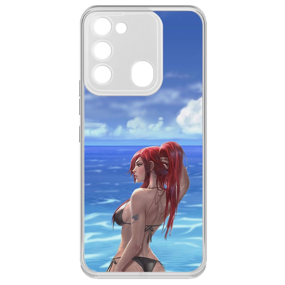 

Чехол-накладка Krutoff Clear Case Купальник женский для Tecno Spark 8C, Прозрачный