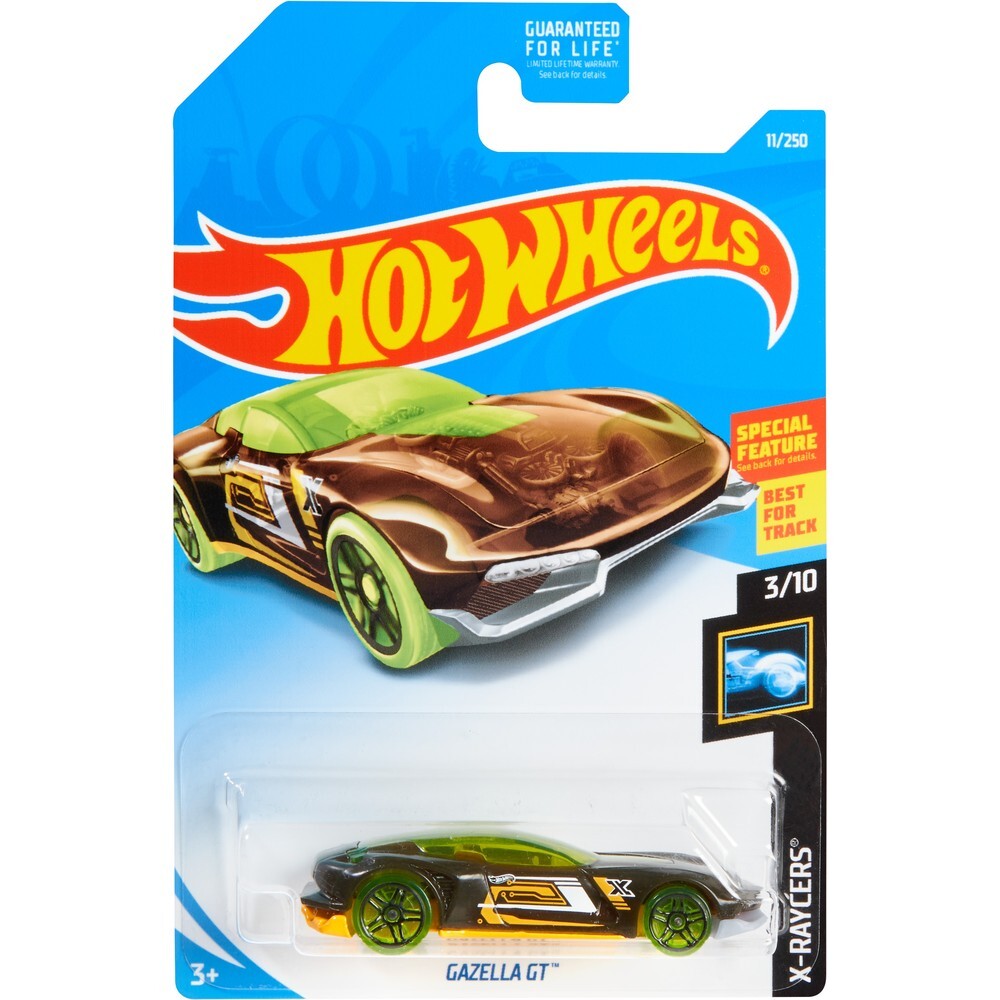 

Машинка Hot Wheels коллекционная GAZELLA GT черный/зеленый FYF31, FYF31