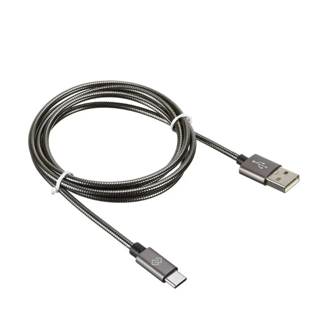 

Кабель Digma TYPE-C-1.2M-BRAIDED-G USB (m)-USB Type-C (m) 1.2м черный