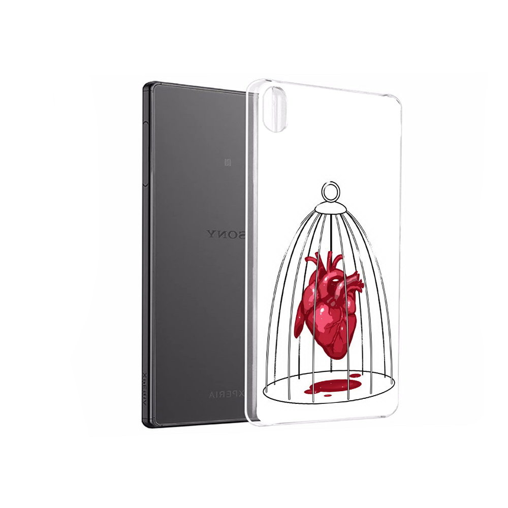 

Чехол MyPads Tocco для Sony Xperia X Performance сердце в клетке (PT28977.239.597), Прозрачный, Tocco