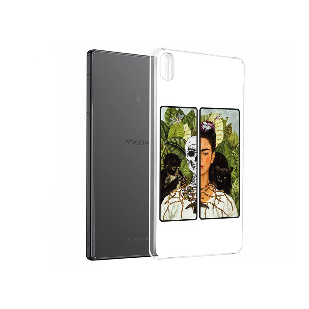 

Чехол MyPads Tocco для Sony Xperia X Performance сдвоенная картинка девушка скелет, Прозрачный, Tocco