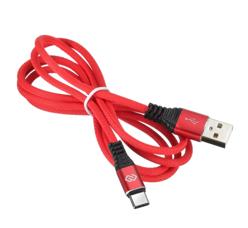 

Кабель Digma TYPE-C-1.2M-BRAIDED-R USB (m)-USB Type-C (m) 1.2м красный