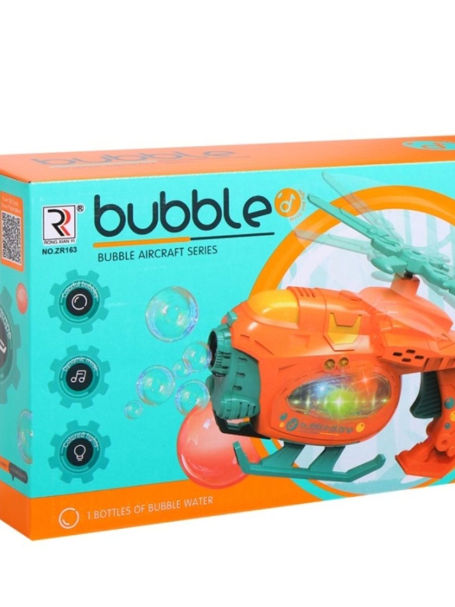 Вертолет Panawealth пускающий мыльные пузыри со световыми и звуковыми эффектами робот пускающий мыльные пузыри zhorya bubble robot