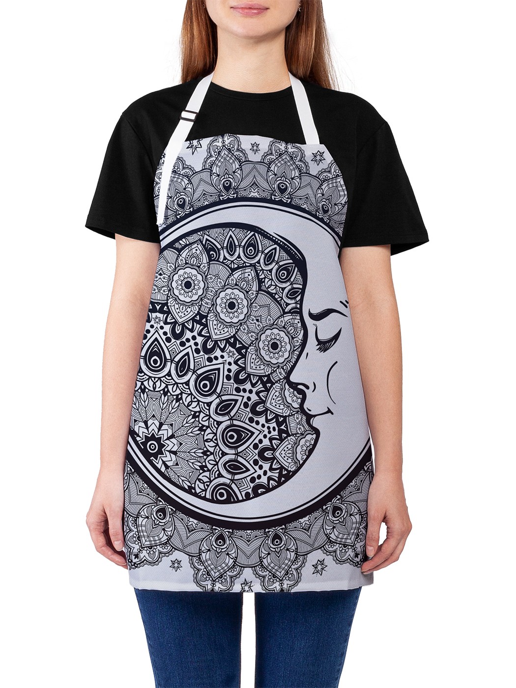 

Фартук женский JoyArty для готовки "Лунный узор", универсальный размер
