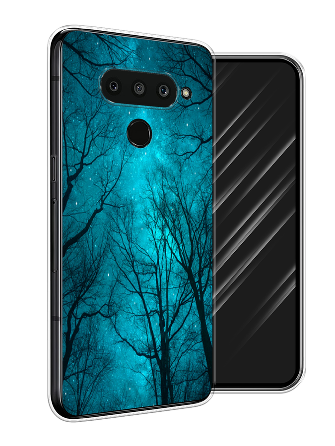 

Чехол Awog на LG V50 ThinQ "Сказочный лес", Черный;голубой, 83850-4
