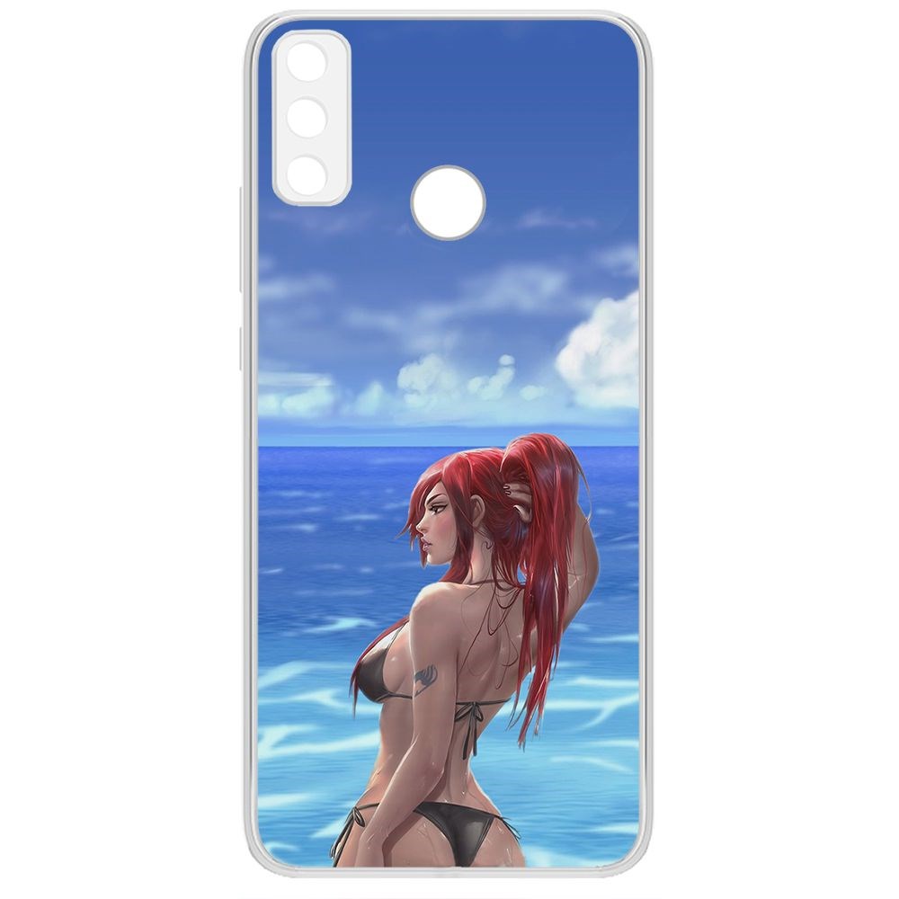 Чехол-накладка Krutoff Clear Case Купальник женский для Huawei Y8S