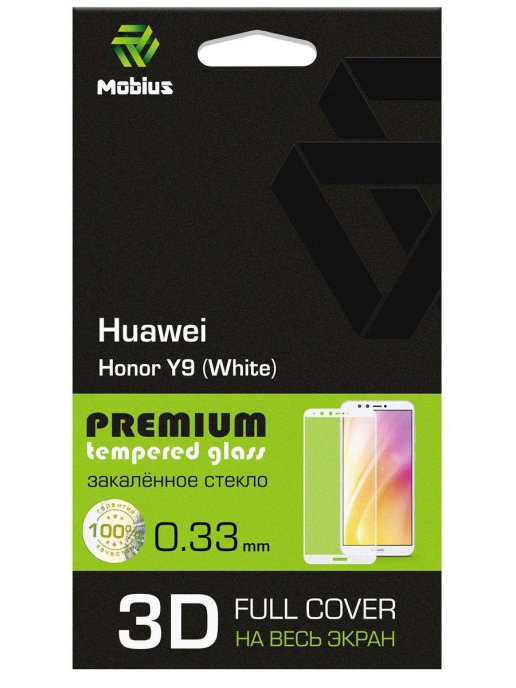 

Защитное стекло MOBIUS для Huawei Y9 3D Full Cover (White) (4232-172), для Huawei Y9 3D Full Cover (White)