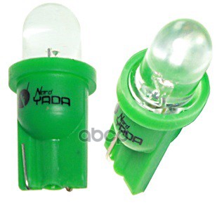 Лампа Светодиод 12v5w W2.1x9.5d Nord Yada 1led Зеленая NORD YADA 902375