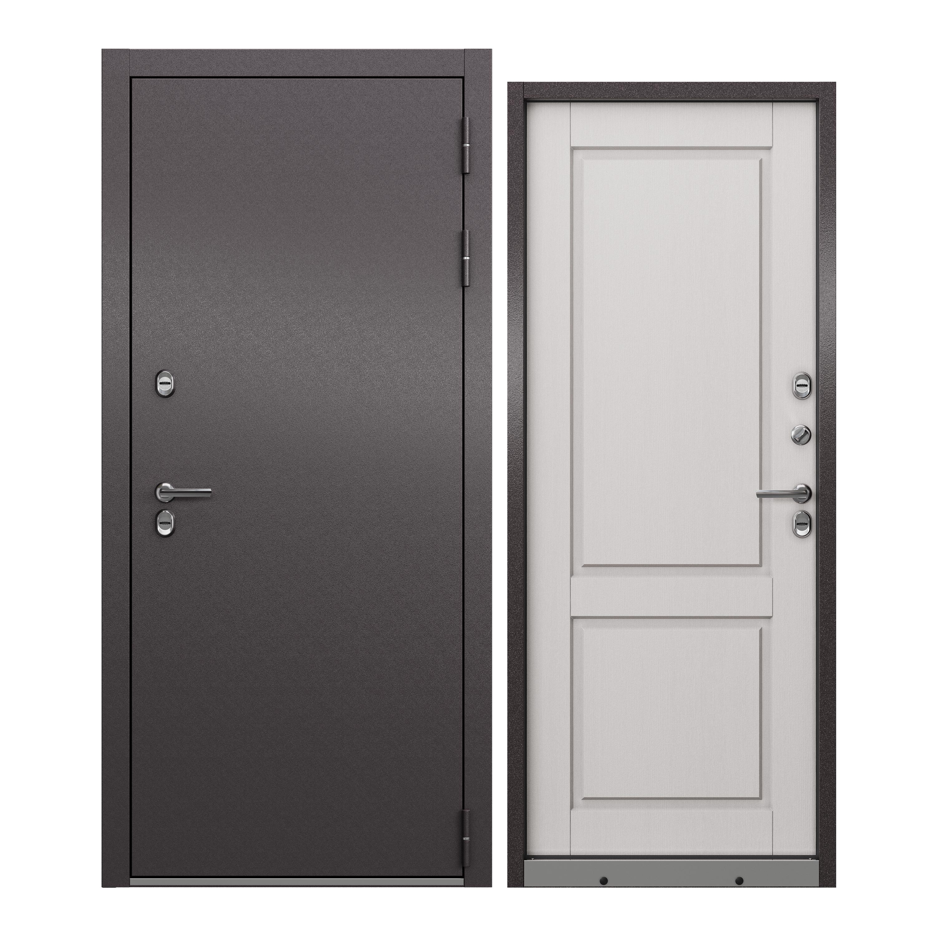 Дверь входная в дом ProLine металлическая Village Optimal 880х2050, правая, терморазрыв ковёр optimal