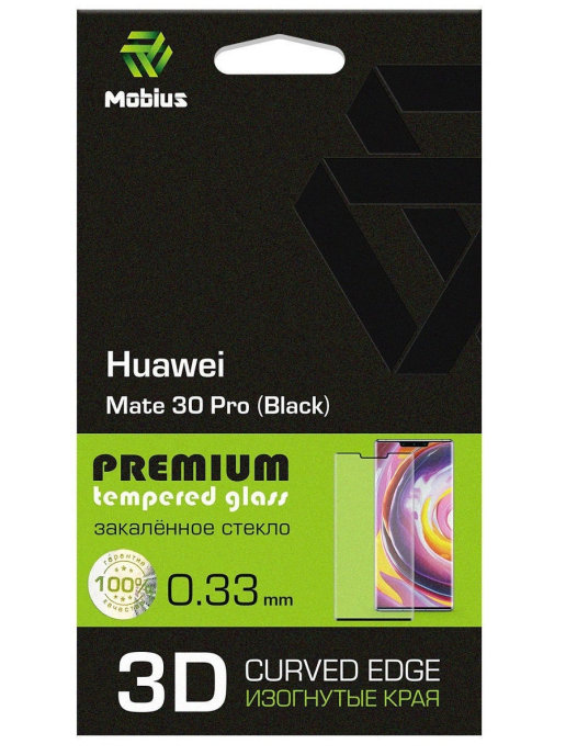 

Защитное стекло MOBIUS для Huawei Mate 30 Pro 3D Curved Edge (Black) (4232-342), для Huawei Mate 30 Pro 3D Curved Edge (Black)