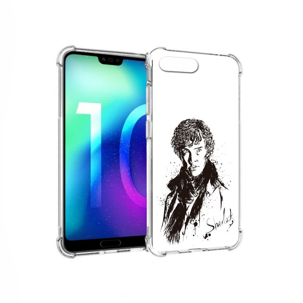 

Чехол MyPads Tocco для Huawei Honor 10 шерлок холмс портрет (PT142657.34.698), Прозрачный, Tocco