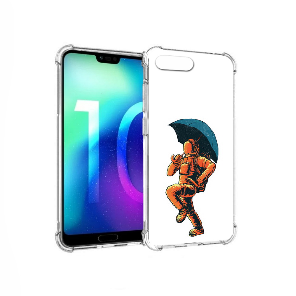 

Чехол MyPads Tocco для Huawei Honor 10 шагающий космонавт с зонтом (PT142657.34.695), Прозрачный, Tocco