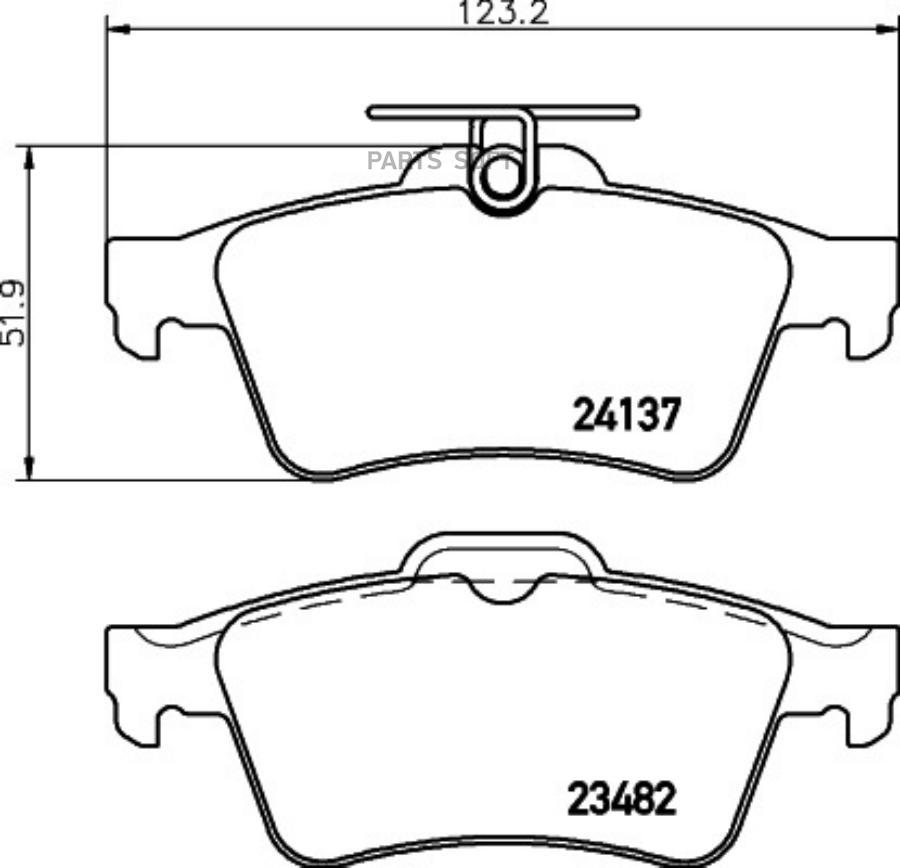 

Тормозные колодки HELLA PAGID/BEHR 8db355011731