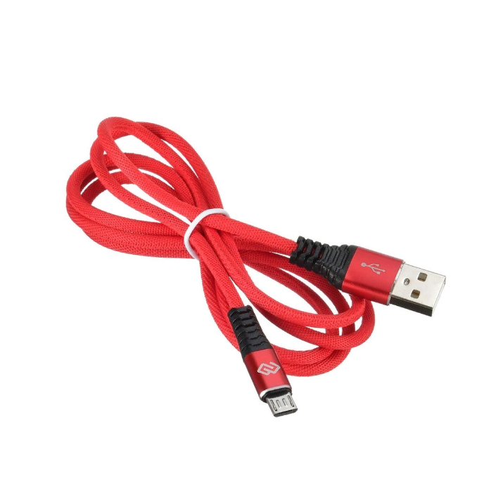 

Кабель Digma MICROUSB-1.2M-BRAIDED-R USB (m)-micro USB (m) 1.2м красный