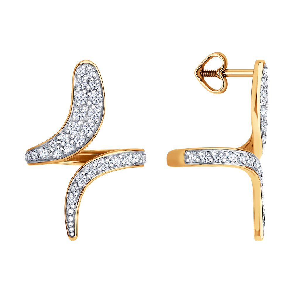 

Серьги из золота Diamant 51-122-02967-1, фианит, 51-122-02967-1