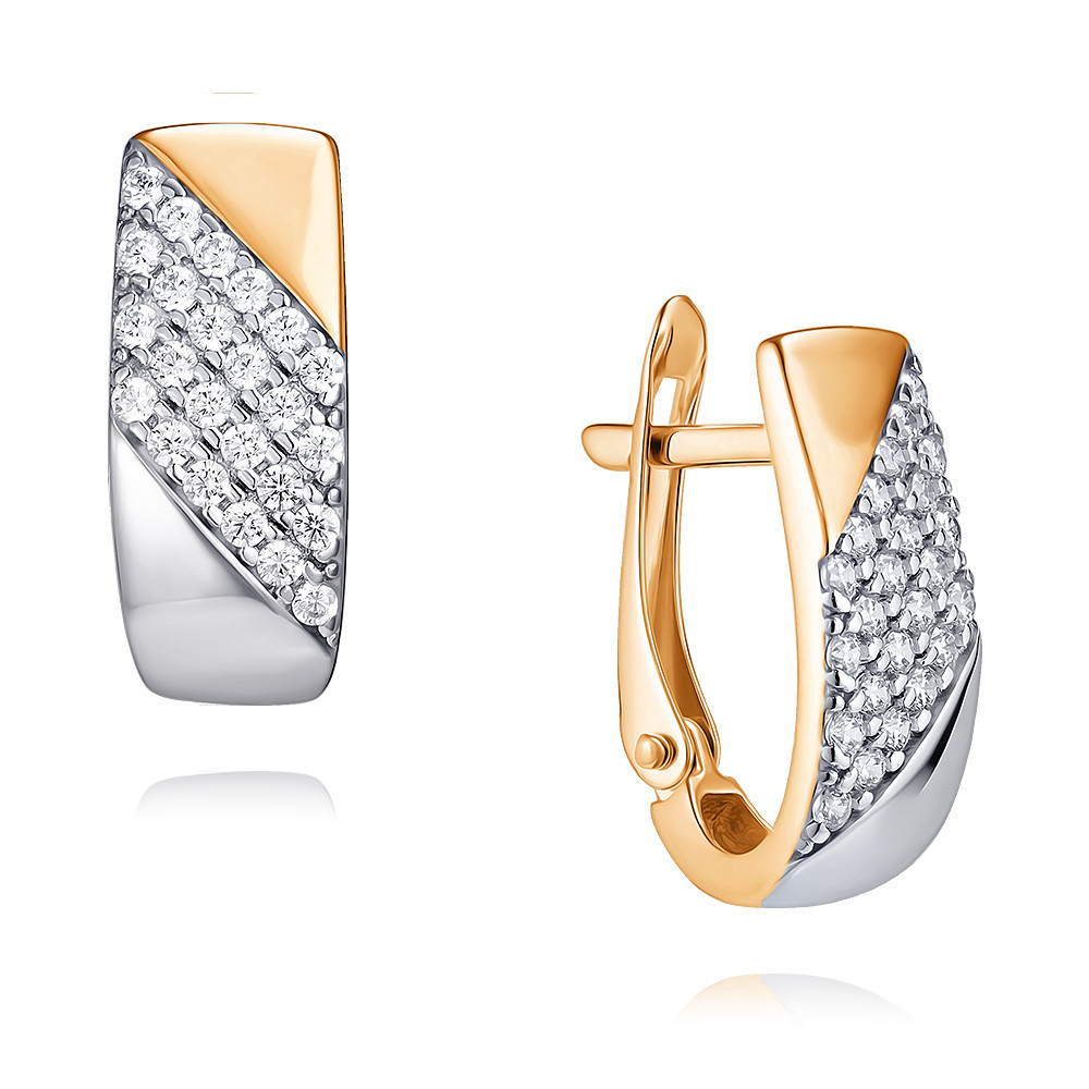 

Серьги из красного золота с фианитом ADAMAS 24038010/01-А50Д-72, 24038010/01-А50Д-72