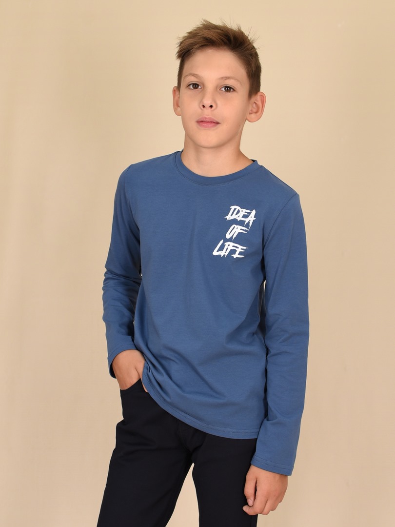 Лонгслив детский LIDEKO kids 303-20 цв. синий р. 158