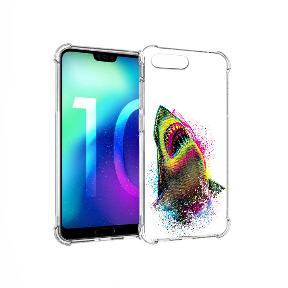 

Чехол MyPads Tocco для Huawei Honor 10 челюсти-2 (PT142657.34.674), Прозрачный, Tocco