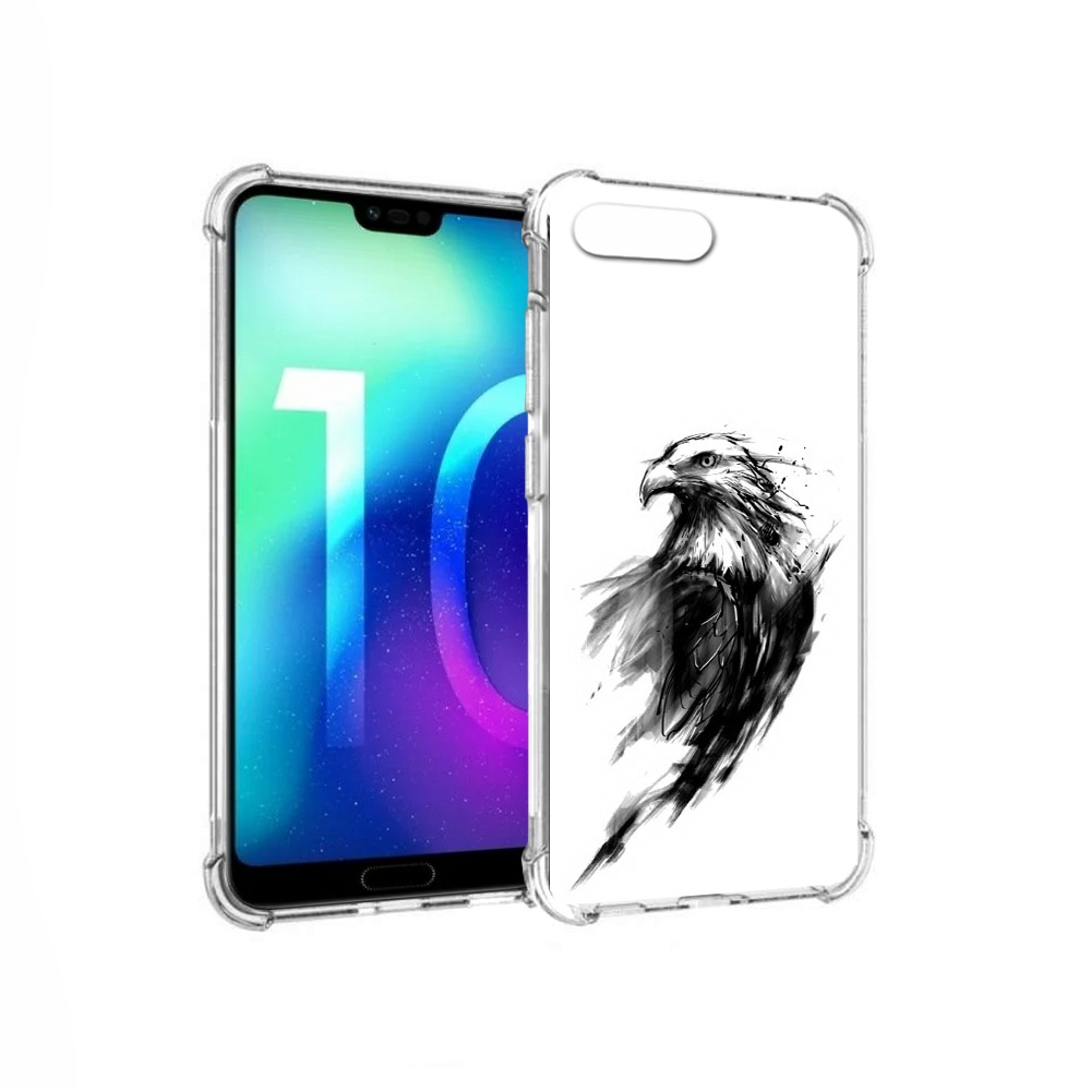

Чехол MyPads Tocco для Huawei Honor 10 чб птица (PT142657.34.670), Прозрачный, Tocco
