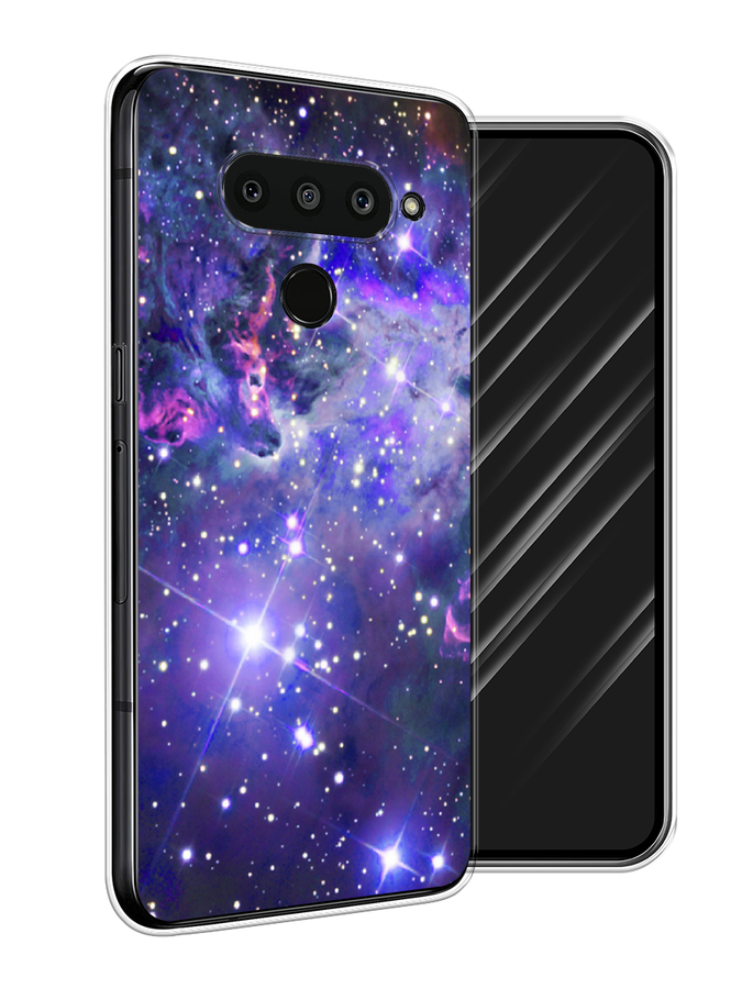 

Чехол Awog на LG V50 ThinQ "Яркая галактика", Фиолетовый, 83850-4