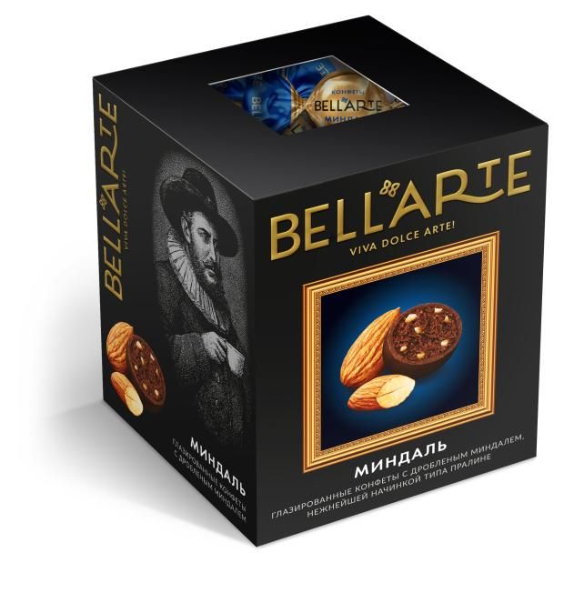 Конфеты шоколадные Сириус Bellarte с миндалем 200 г 380₽