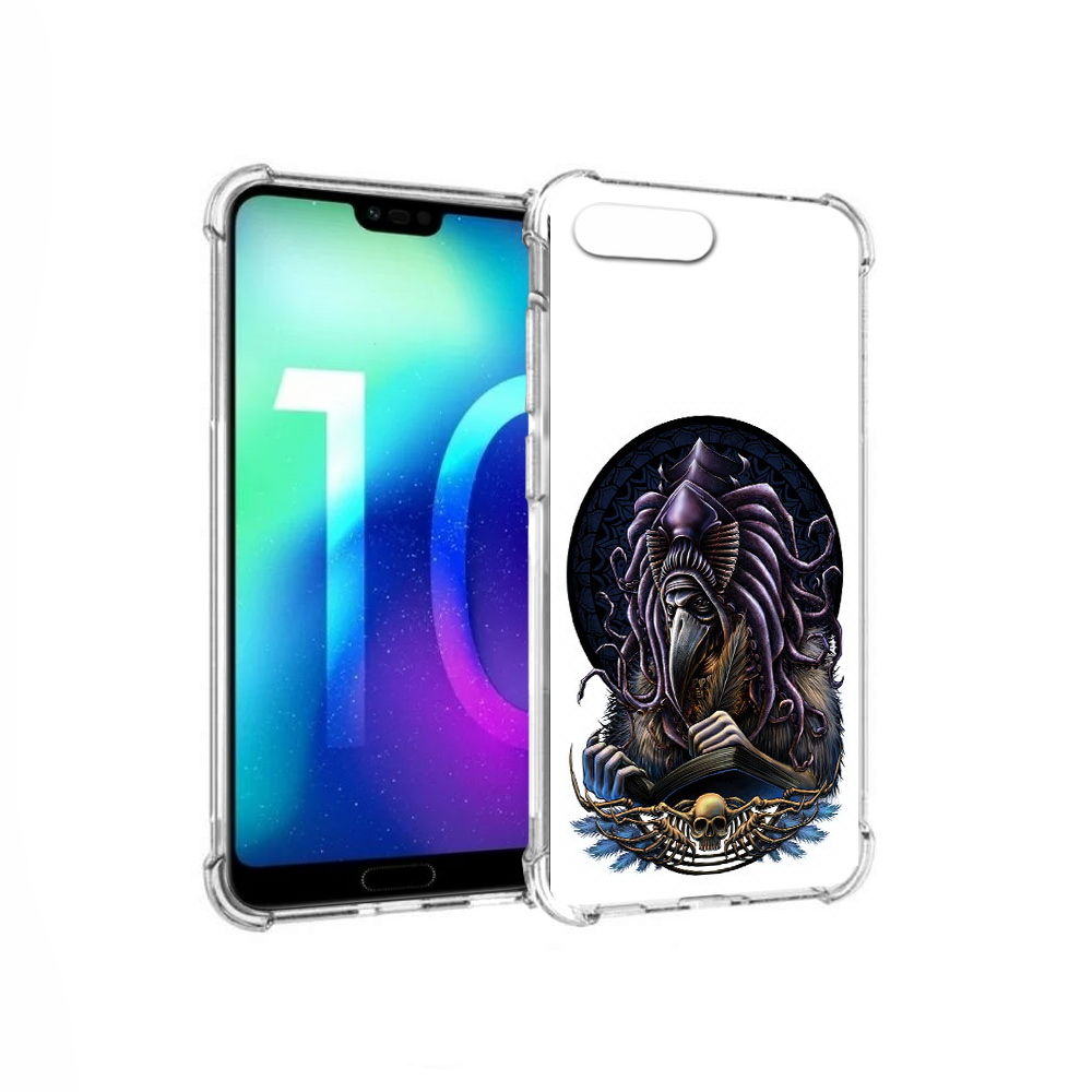 

Чехол MyPads Tocco для Huawei Honor 10 умный ворон (PT142657.34.650), Прозрачный, Tocco