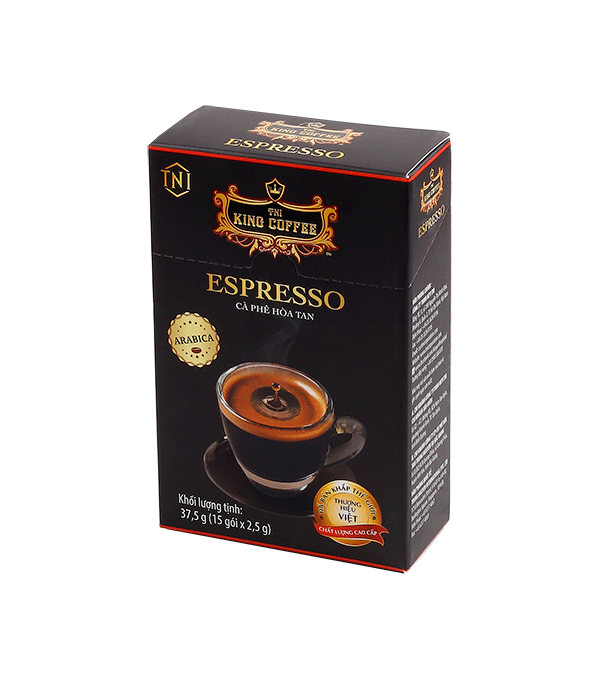 фото Кофе растворимый king coffee эспрессо (espresso) вьетнамский черный, 15пак