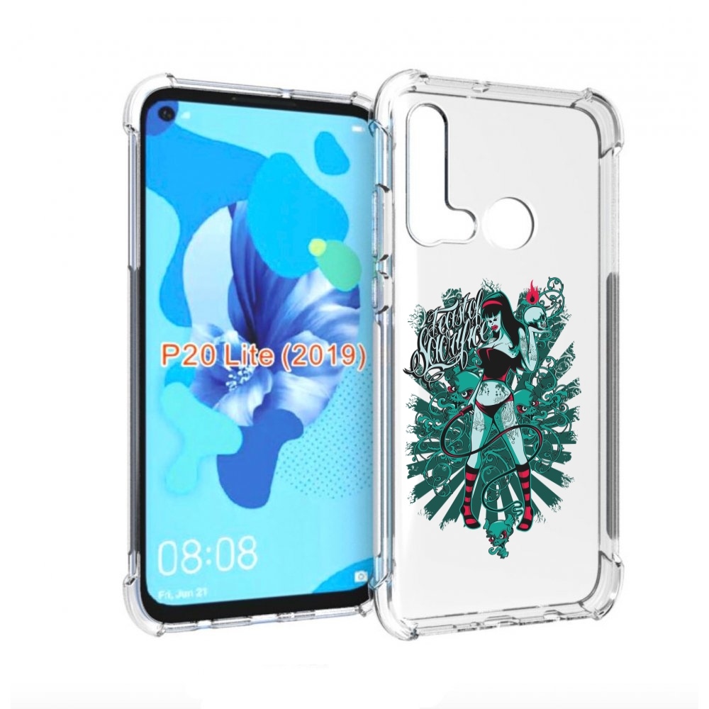

Чехол бампер MyPads нарисованная девушка в татуировках для Huawe, Прозрачный, Tocco