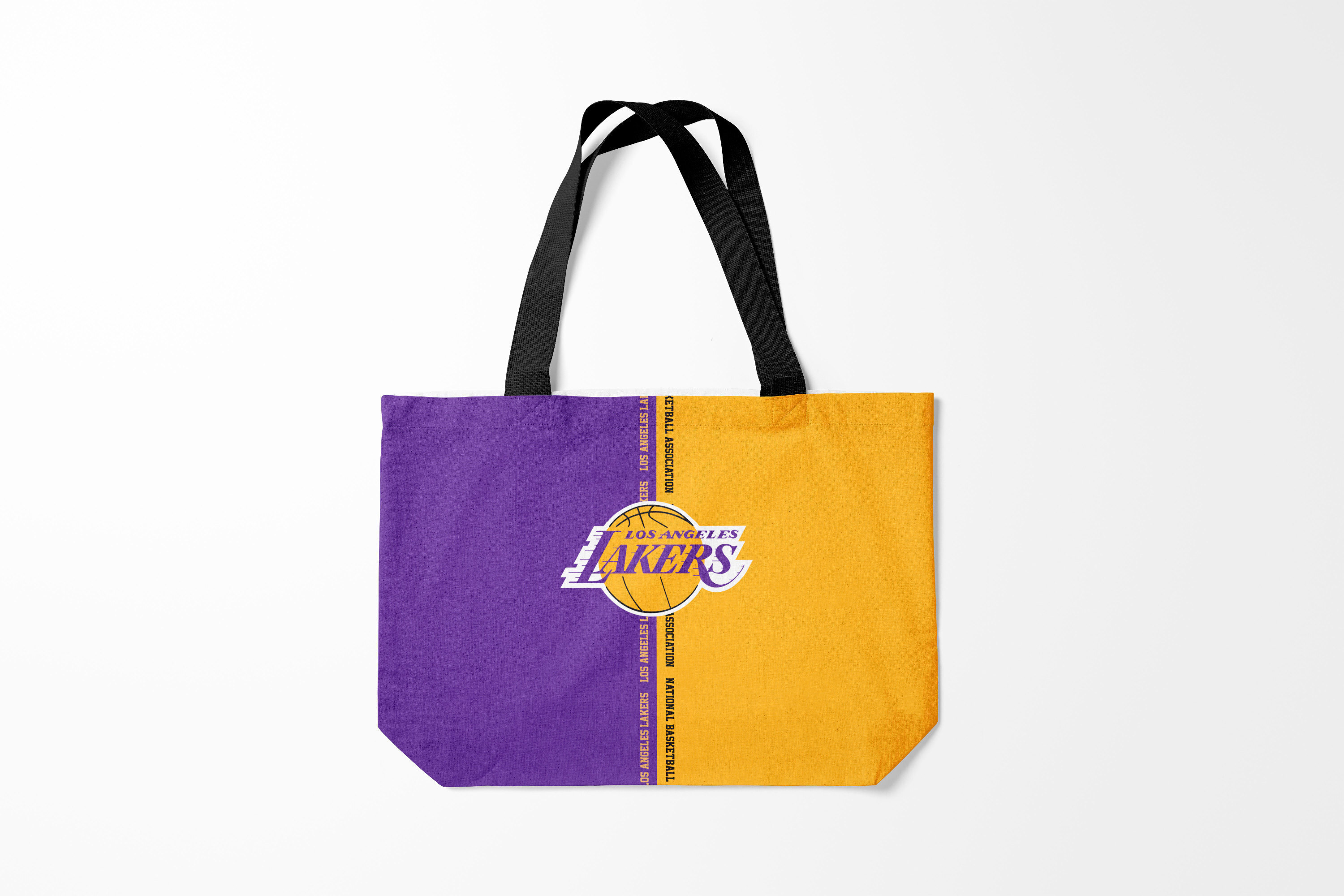 

Сумка шoппер унисекс Burnettie Los Angeles Lakers LA, фиолетовый; желтый, Los Angeles Lakers LA