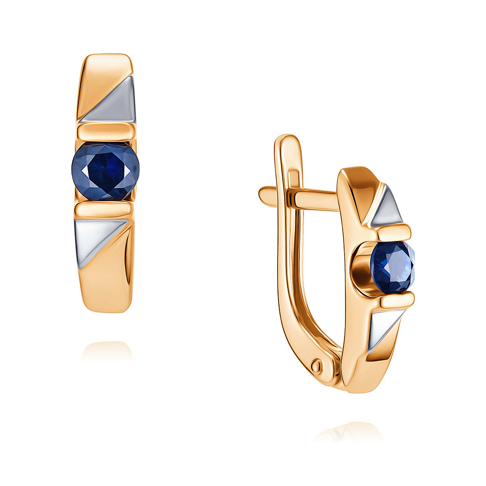 

Серьги из красного золота с сапфиром ADAMAS 2418923/01-А50Д-542, 2418923/01-А50Д-542