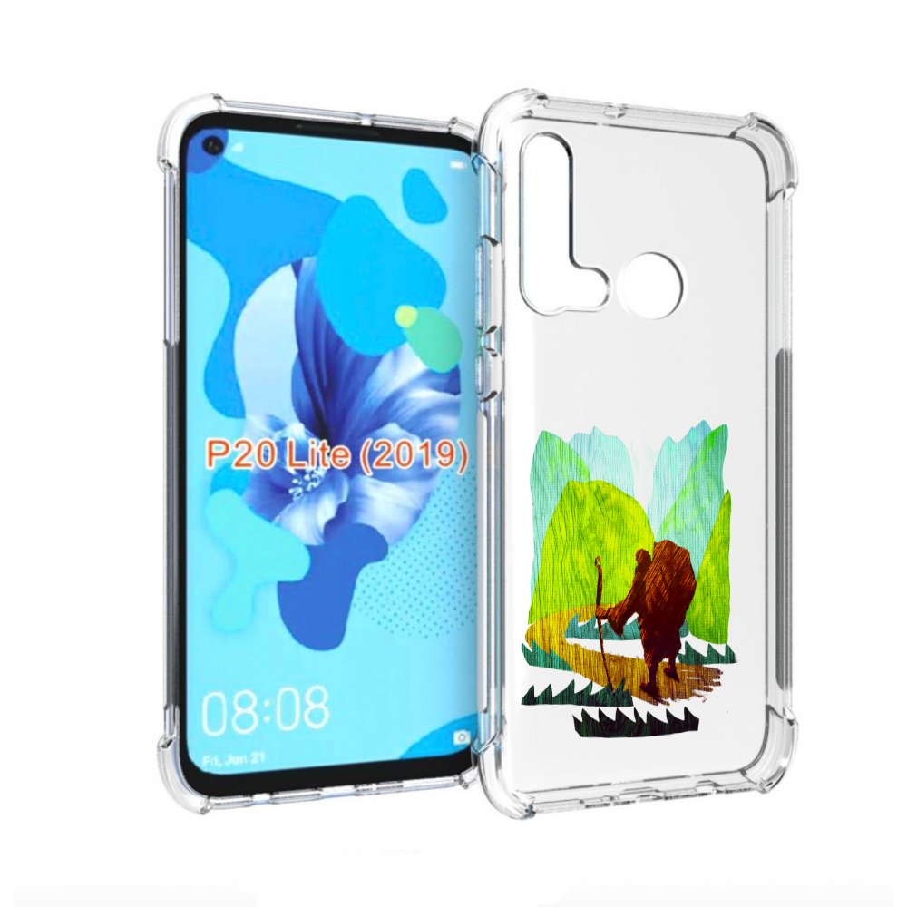 

Чехол бампер MyPads Лесная тропа для Huawei P20 Lite (2019)., Прозрачный, Tocco