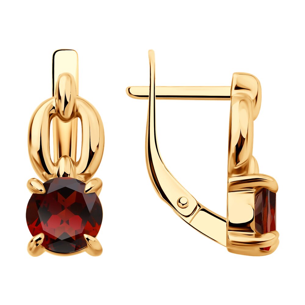 

Серьги из золота Diamant 51-320-02936-1, гранат, 51-320-02936-1