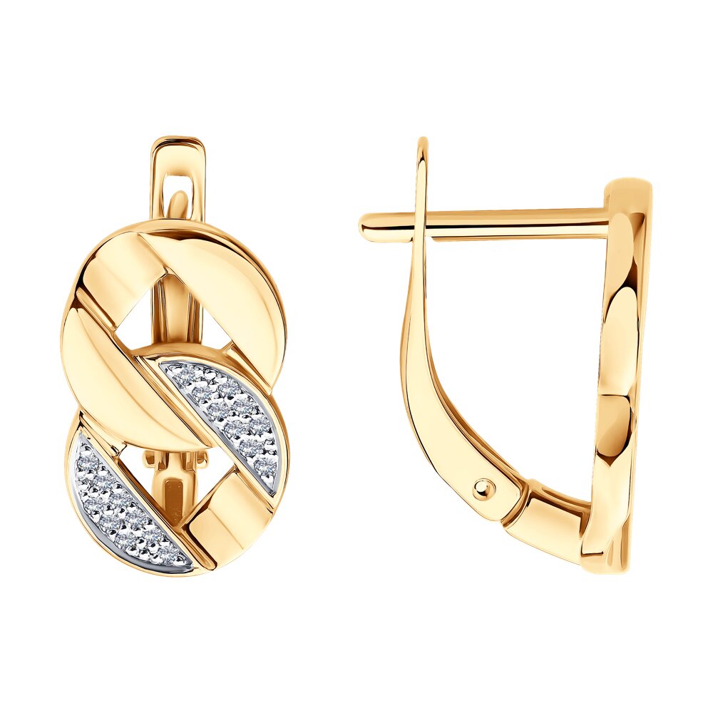 

Серьги из золота Diamant 51-220-02926-1, бриллиант, 51-220-02926-1