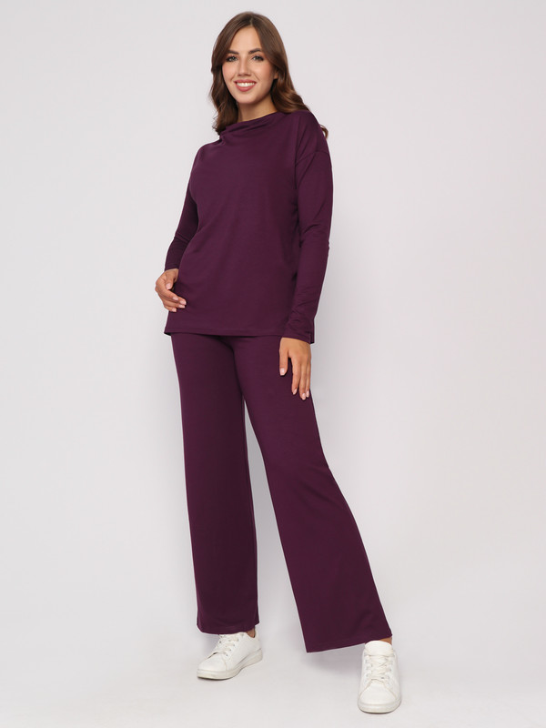 Комплект домашний женский Fashion Margo КЖ0251 фиолетовый 56 RU
