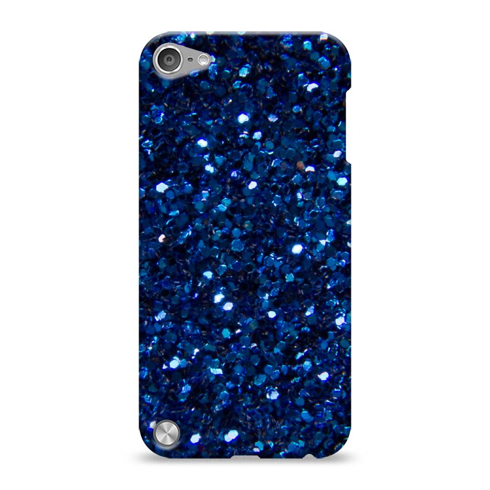 

Пластиковый чехол "Синие блестки рисунок" на Apple iPod Touch, 11120-2