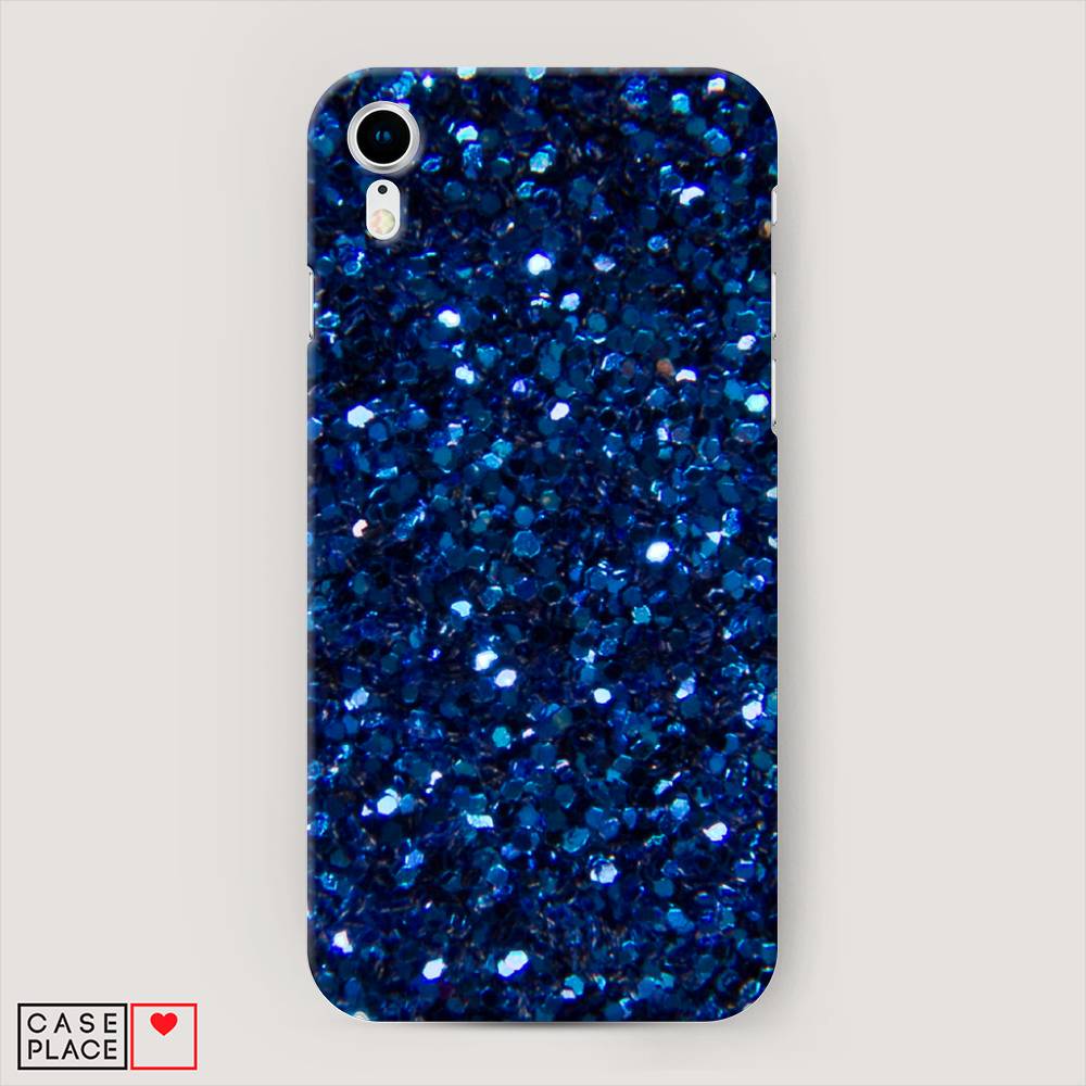 

Пластиковый чехол "Синие блестки рисунок" на Apple iPhone XR (10R), 12020-2