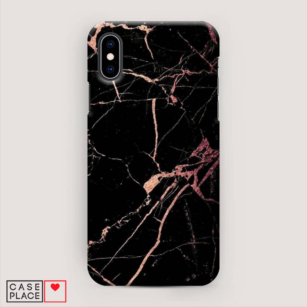 

Пластиковый чехол "Мрамор розовое золото" на Apple iPhone X (10), 11020-2
