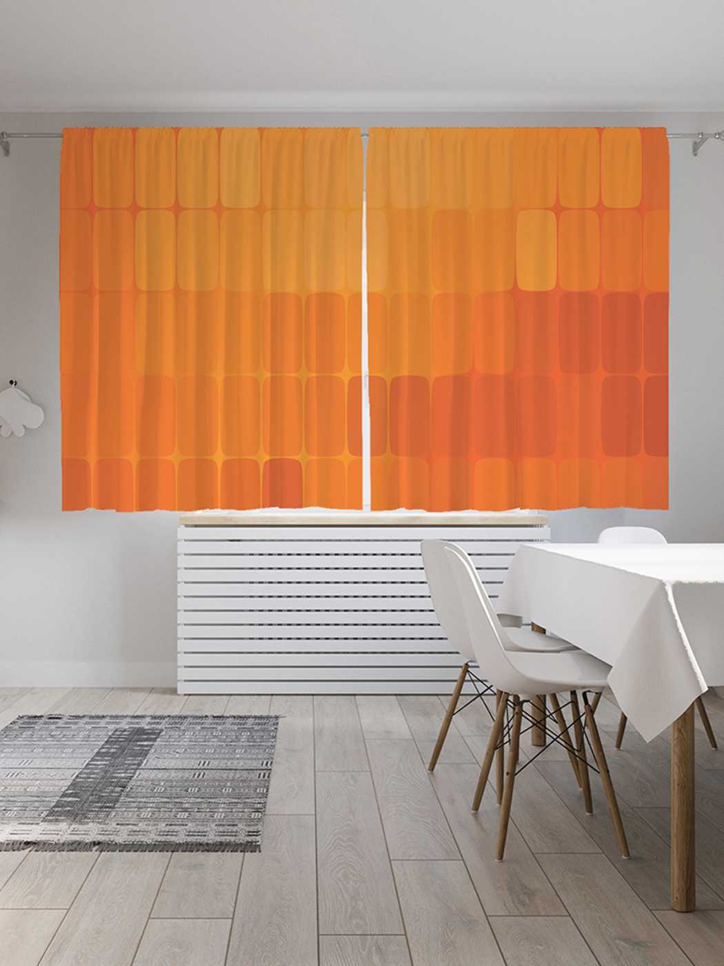 

Шторы JoyArty c фотопечатью "Геометрические узоры" из сатена, 290х180 см, Геометрические узоры