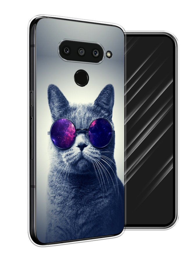 

Чехол Awog на LG V50 ThinQ "Космический кот", Красный, 83850-1