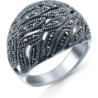 

Кольцо из серебра р.  Silver Wings 211532-39, марказит, 211532-39