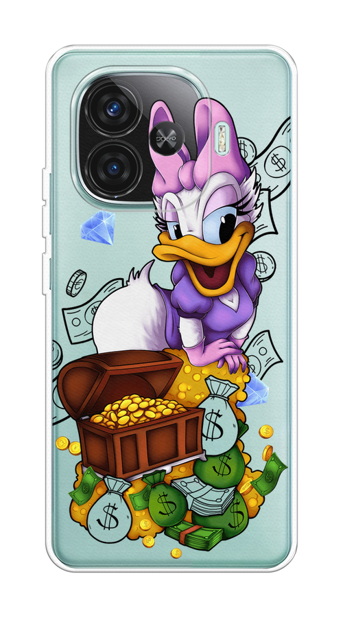 

Чехол на Vivo iQOO Z9 Rich Daisy Duck, Коричневый;белый;фиолетовый, 2612150-1