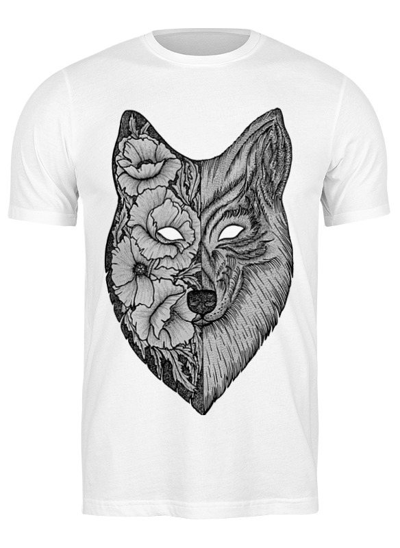 

Футболка унисекс Printio Волк (wolf) белая 2XL, Белый, Волк (wolf)