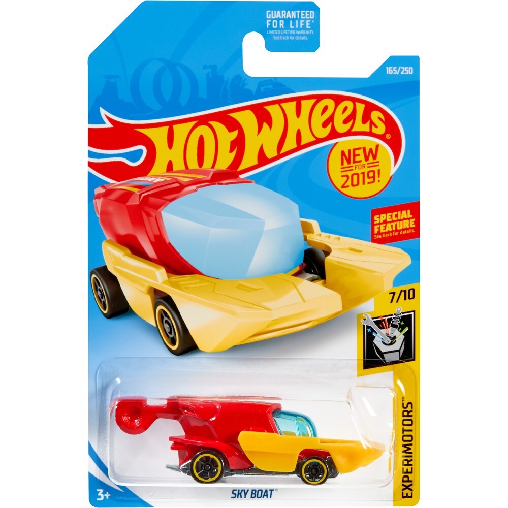 

Машинка Hot Wheels коллекционная SKY BOAT красный/желтый FYB34, FYB34