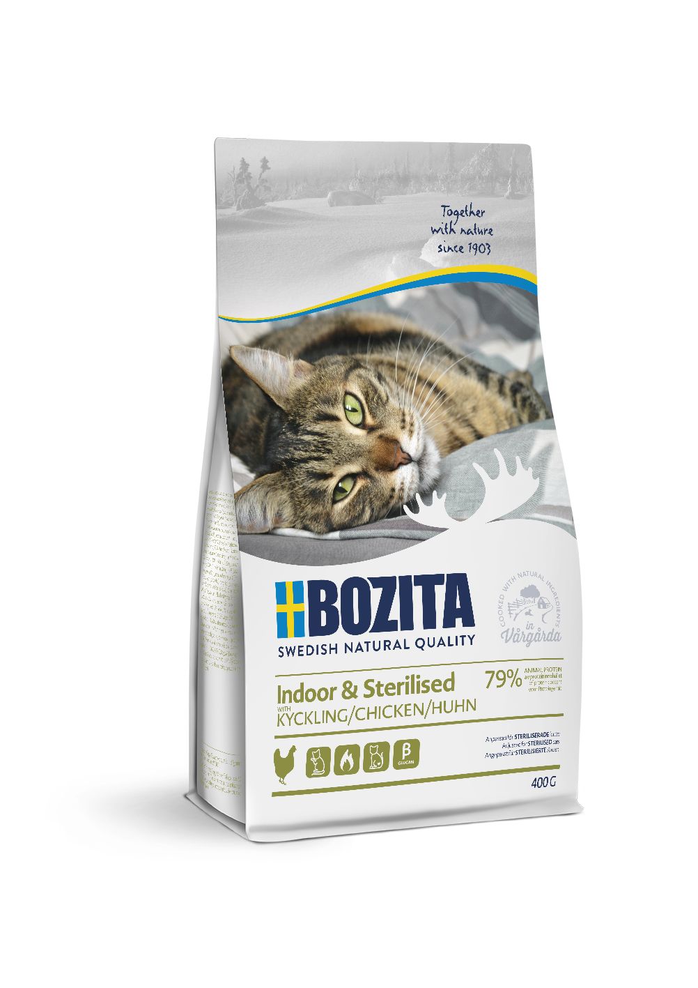 

Сухой корм для кошек BOZITA Feline Function Indoor & Steralised, курица, 0,4кг, Feline Function Indoor & Steralised