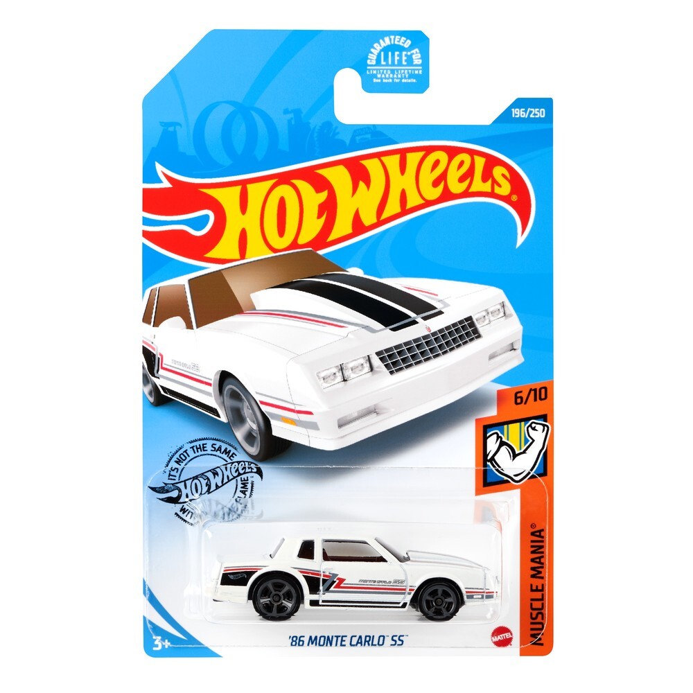 

Машинка Hot Wheels коллекционная 86 MONTE CARLO SS белый GHG07, GHG07
